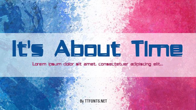 It's About Time example