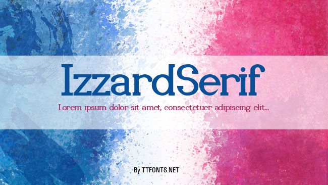 IzzardSerif example