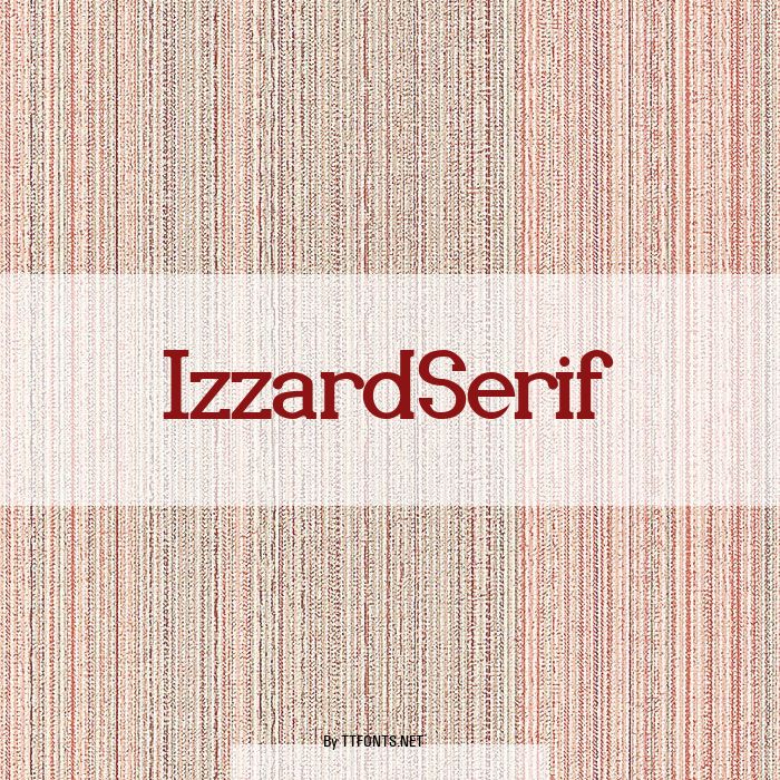 IzzardSerif example