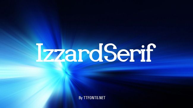 IzzardSerif example