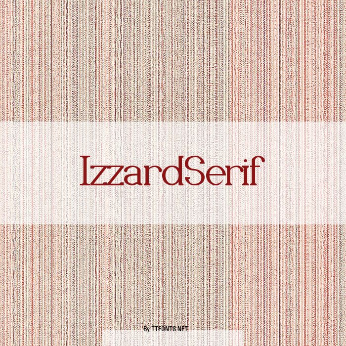 IzzardSerif example