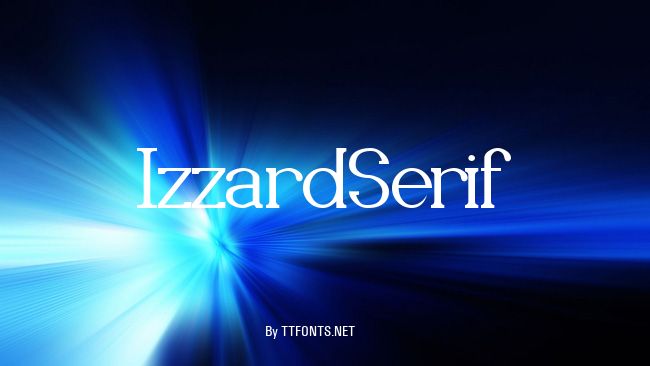 IzzardSerif example