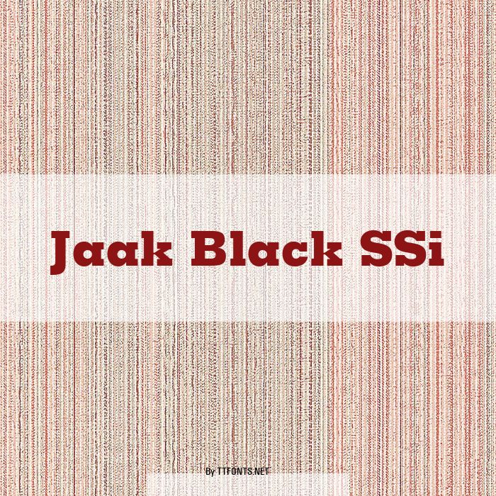 Jaak Black SSi example