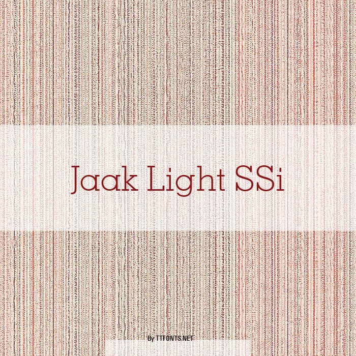 Jaak Light SSi example