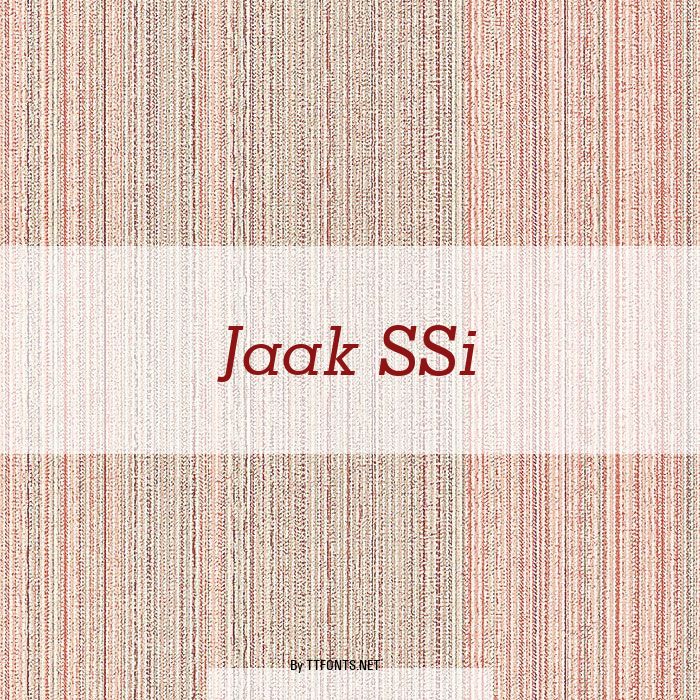 Jaak SSi example
