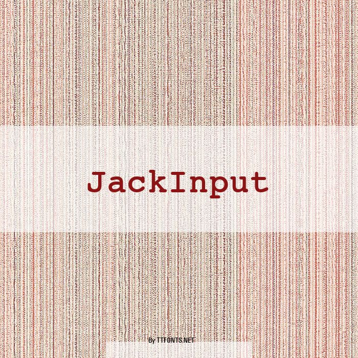 JackInput example