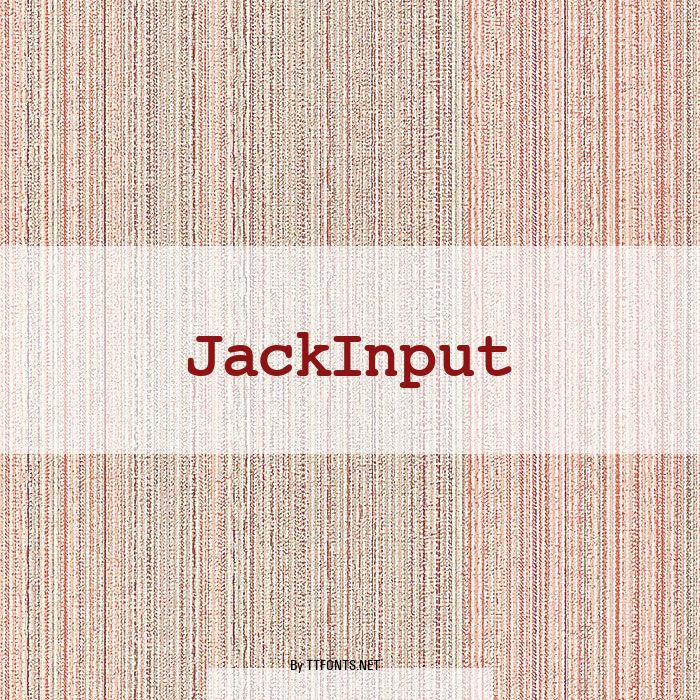 JackInput example