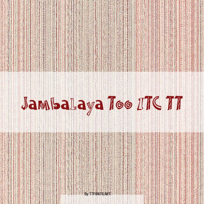 Jambalaya Too ITC TT example