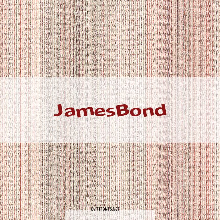 JamesBond example