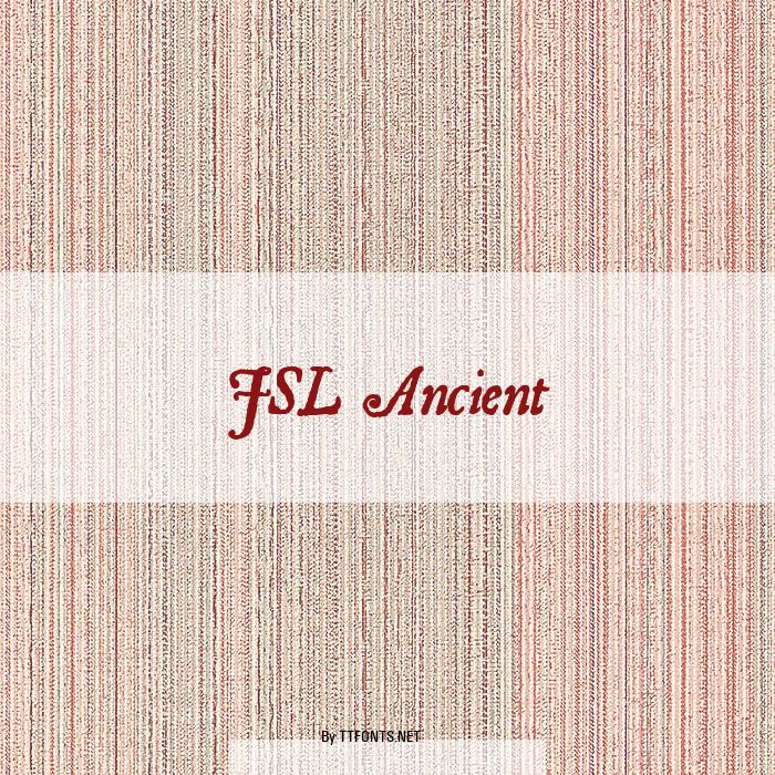 JSL Ancient example