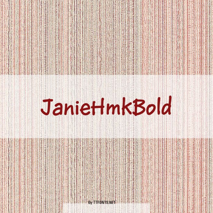 JanieHmkBold example
