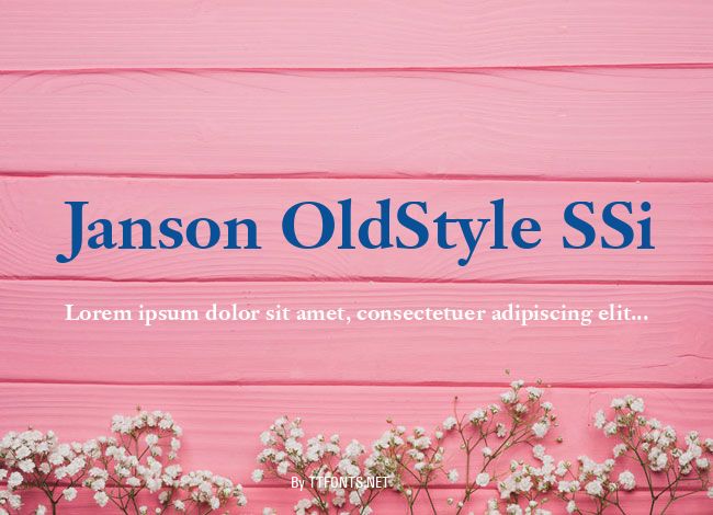 Janson OldStyle SSi example