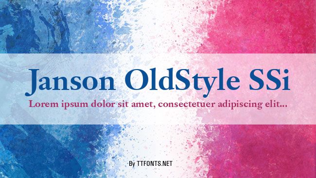 Janson OldStyle SSi example