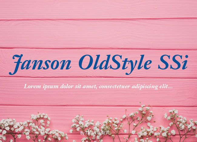 Janson OldStyle SSi example