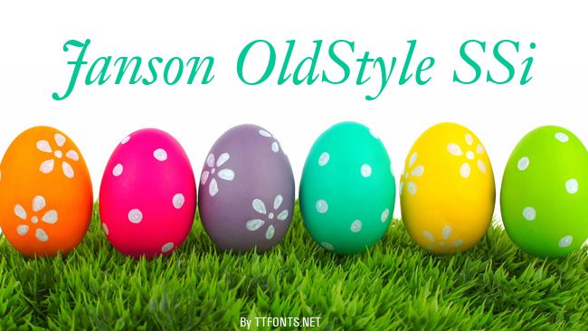 Janson OldStyle SSi example