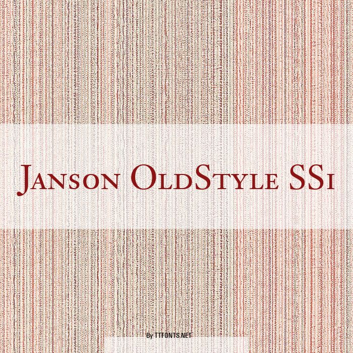 Janson OldStyle SSi example