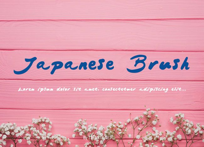Japanese Brush example