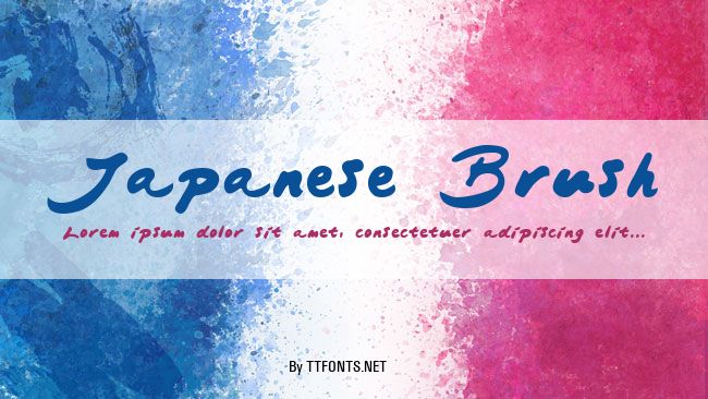 Japanese Brush example