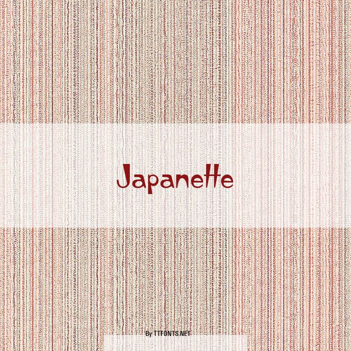 Japanette example