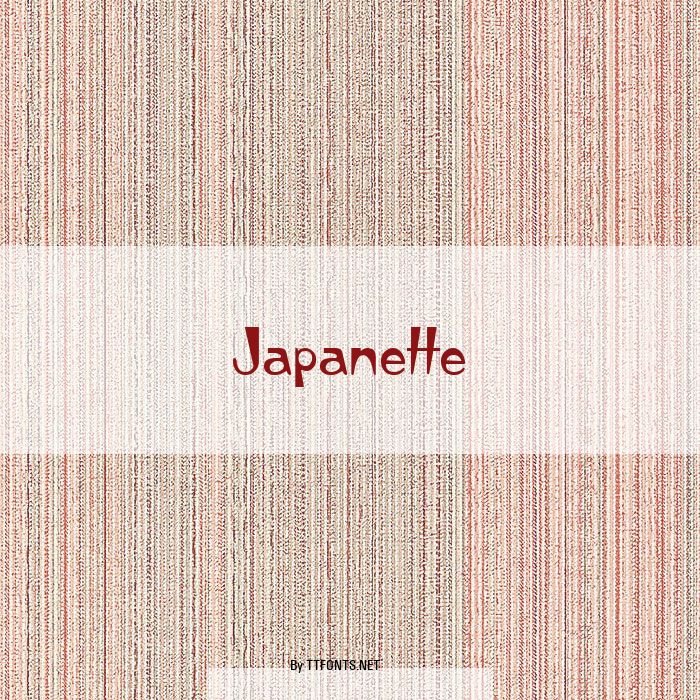 Japanette example