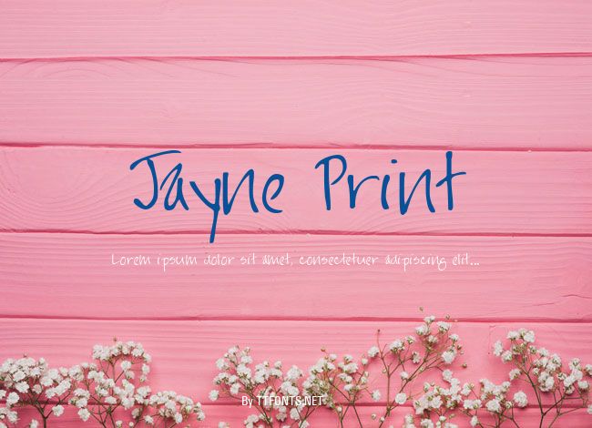 Jayne Print example