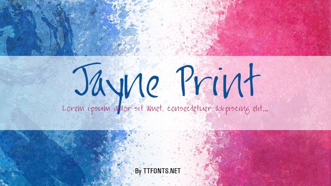 Jayne Print example