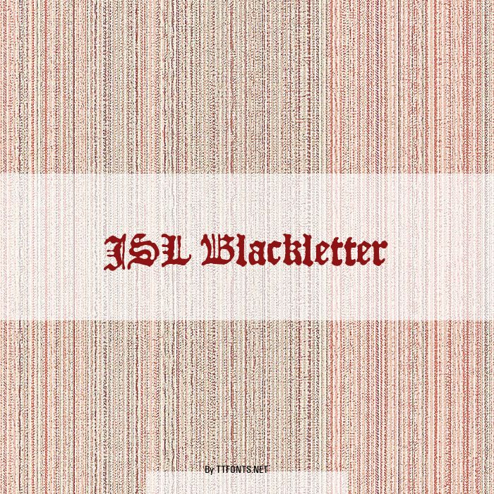 JSL Blackletter example