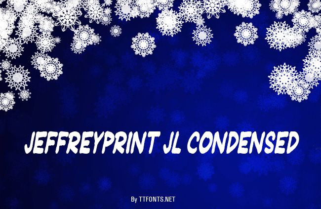 JeffreyPrint JL Condensed example