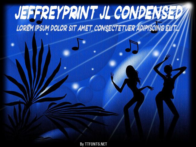 JeffreyPrint JL Condensed example