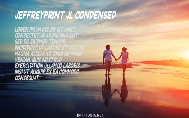 JeffreyPrint JL Condensed example