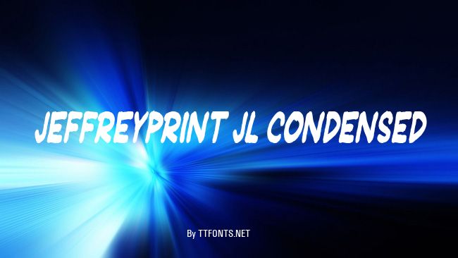 JeffreyPrint JL Condensed example