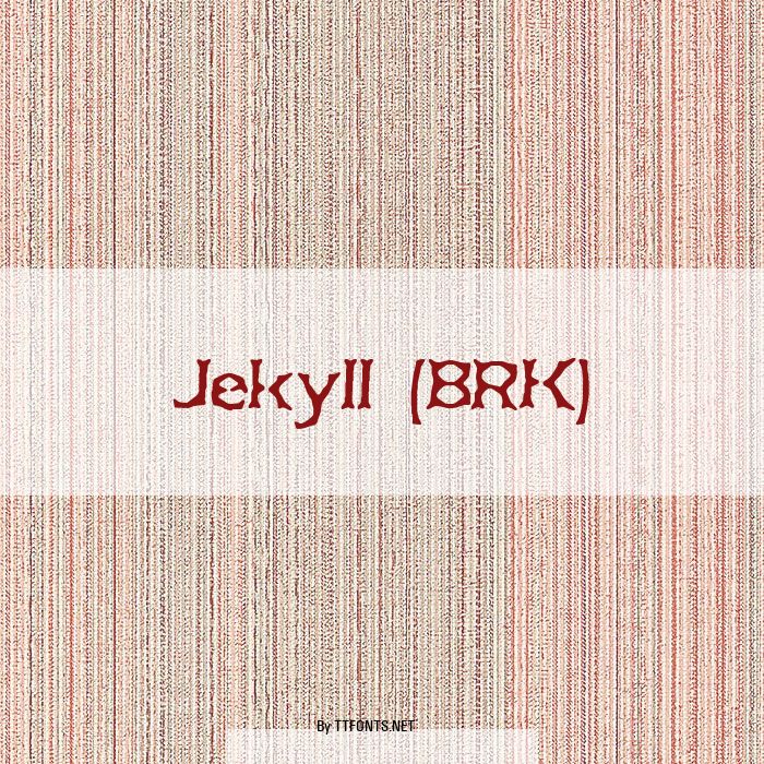 Jekyll (BRK) example