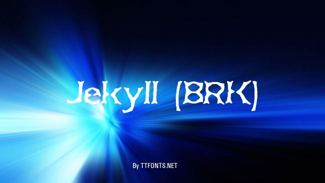 Jekyll (BRK) example