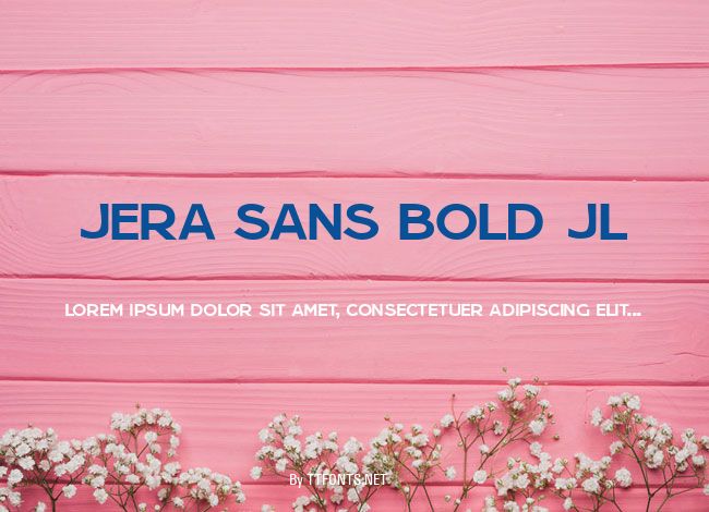 Jera Sans Bold JL example