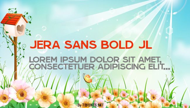 Jera Sans Bold JL example