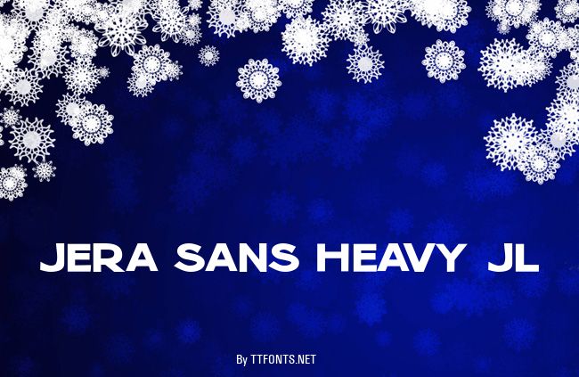 Jera Sans Heavy JL example