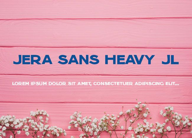 Jera Sans Heavy JL example