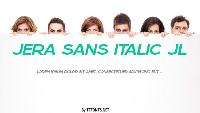 Jera Sans Italic JL example