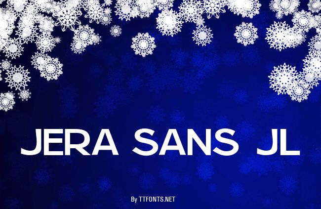 Jera Sans JL example