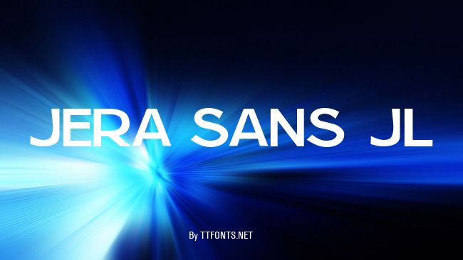 Jera Sans JL example