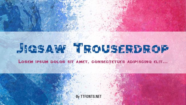 Jigsaw Trouserdrop example