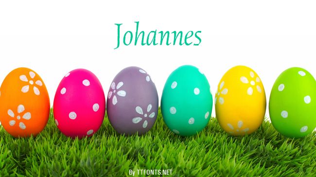 Johannes example