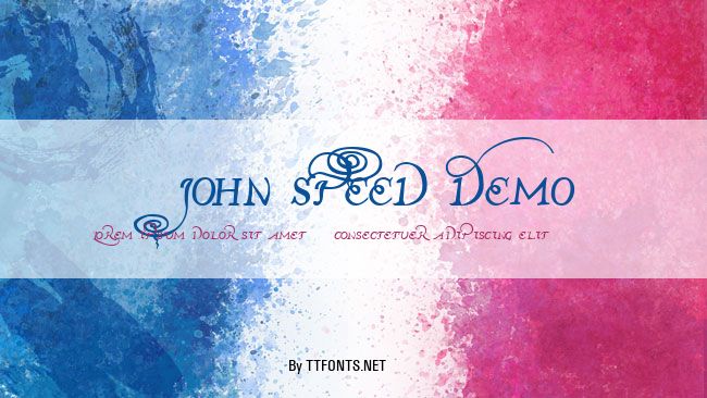 John Speed Demo example