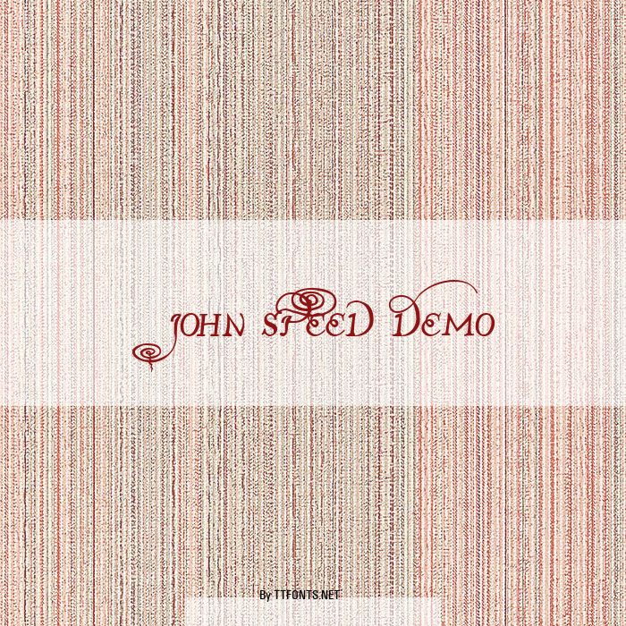 John Speed Demo example