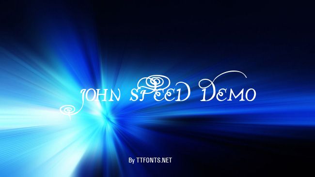 John Speed Demo example