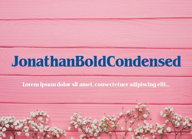JonathanBoldCondensed example