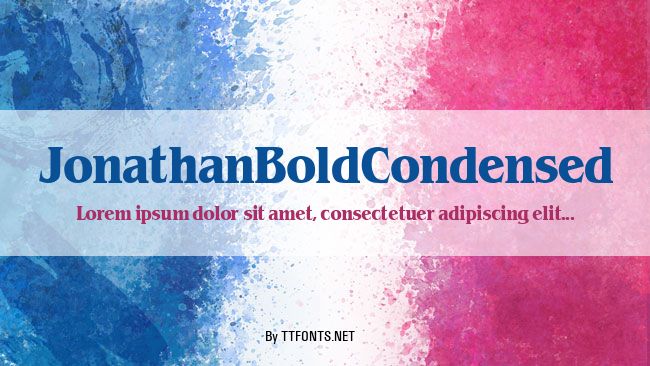 JonathanBoldCondensed example