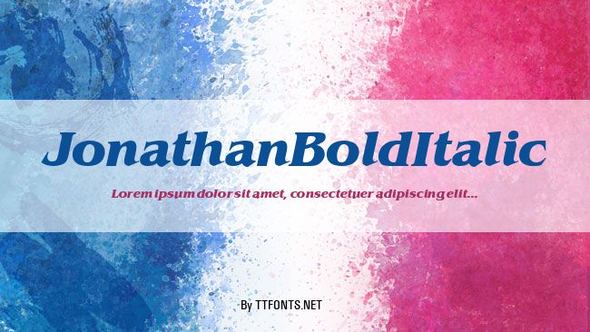 JonathanBoldItalic example