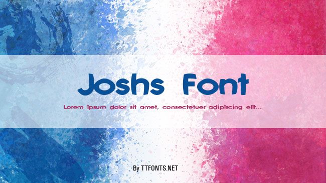 Joshs Font example