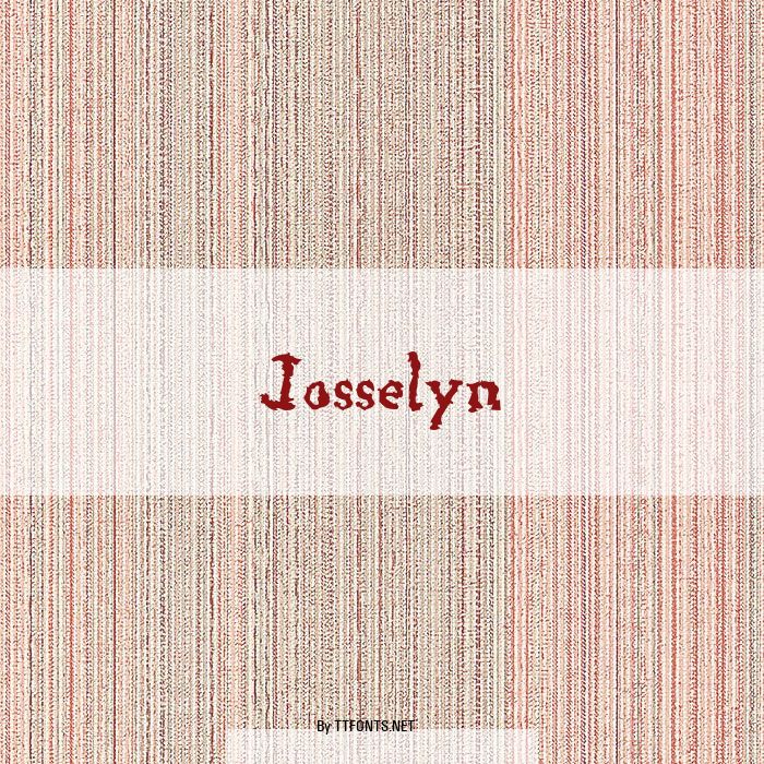 Josselyn example